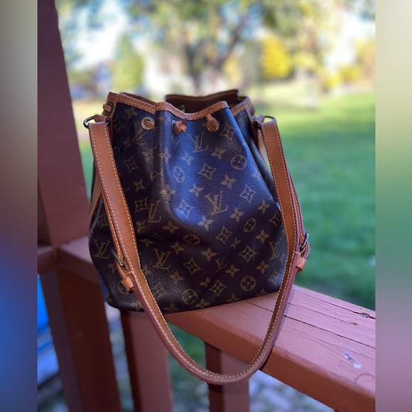 LV Louis Vuitton 👜 Petit Noe Brown Monogram Vintage Bucket Bag - Picture 2 of 16